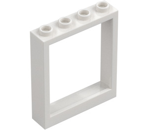 LEGO Wit Deur Kader 1 x 4 x 4 (Lift) (6154 / 40527)