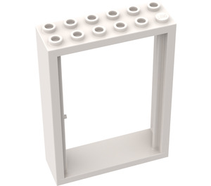 LEGO blanc Porte Cadre 2 x 6 x 7  (4071)