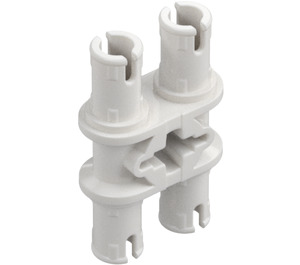 LEGO White Double Pin with Perpendicular Axlehole (32138 / 65098)