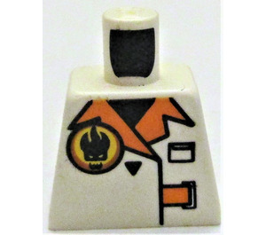 LEGO White Dr. Inferno Torso without Arms (973)