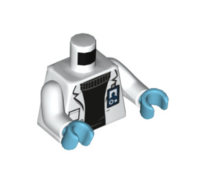 LEGO Weiß Dr Wu Minifig Torso (973 / 76382)