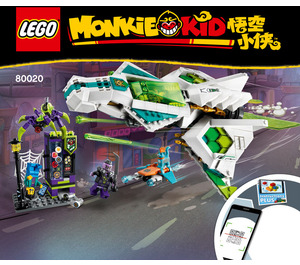 LEGO White Dragon Horse Jet Set 80020 Instructions