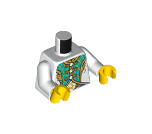LEGO White Dragon of the East Minifig Torso (973 / 76382)