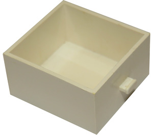 LEGO White Drawer 4 x 4 x 2