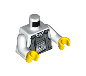 LEGO Weiß Driver Minifig Torso (973 / 76382)
