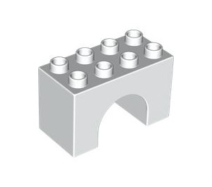 LEGO White Duplo Arch Brick 2 x 4 x 2 (11198)