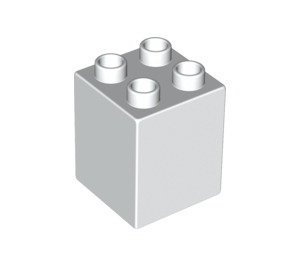 LEGO blanc Duplo Brique 2 x 2 x 2 (31110)