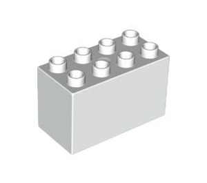 LEGO White Duplo Brick 2 x 4 x 2 (31111)