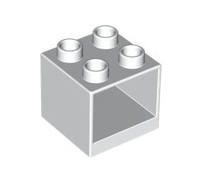LEGO Weiß Duplo Drawer 2 x 2 x 28.8 (4890)
