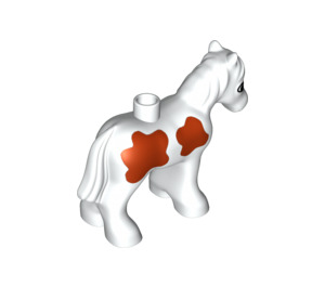 LEGO White Duplo Foal with Large Spots (75723)