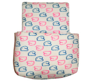 LEGO White Duplo Sleeping Bag with Pink and Blue rabbit Pattern