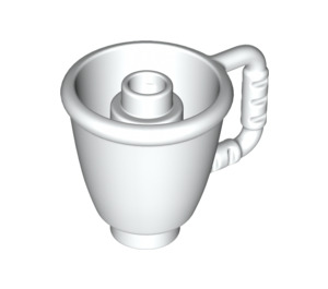 LEGO blanc Duplo Tea Cup avec Manipuler (27383)