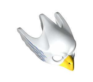 LEGO Blanc Eagle Masquer avec Bleu Plumes (12549 / 12851)