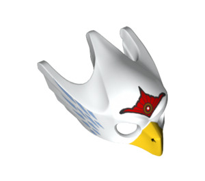 LEGO White Eagle Mask with Red Tiara and Blue Feathers (12549 / 17360)