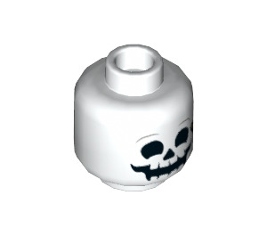 LEGO blanc El Fuego Squelette Minifigure Diriger (Goujon solide encastré) (3626 / 66670)