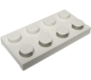LEGO Wit Electric Plaat 2 x 4 met Contacts (4757)