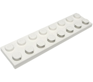 LEGO Wit Electric Plaat 2 x 8 met Contacts (4758)