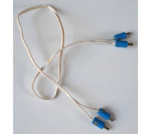 LEGO White Electric Wire 4.5v with 1-Prong Connectors