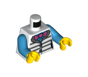 LEGO White Female Crook Ice Minifig Torso (973 / 76382)