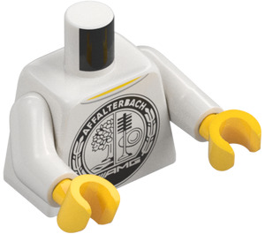 LEGO Blanco Mujer Mercedes Conductor Minifigura Torso (973)