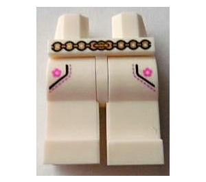 LEGO White Female with Pink Top Legs (3815)