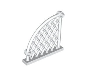 LEGO White Fence with Bow 1 x 6 x 6 (48298)
