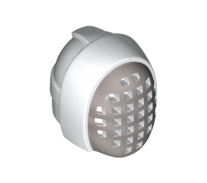 LEGO White Fencing Mask with Silver Mesh (19005)