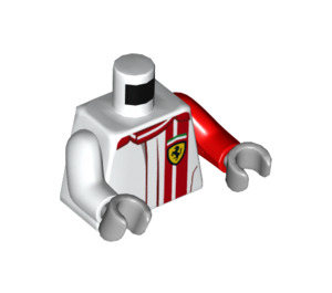 LEGO White Ferrari F40 Driver Minifig Torso (973 / 76382) | Brick Owl ...