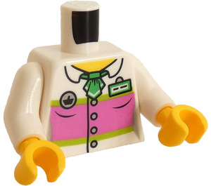 LEGO Wit Ferris Wiel IJsje Lady Minifiguur Torso (973 / 76382)