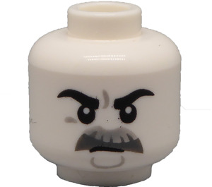 LEGO White Film Noir Detective Head (Recessed Solid Stud) (3274 / 105582)