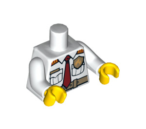 LEGO Weiß Feuer Chief Torso (76382 / 88585)