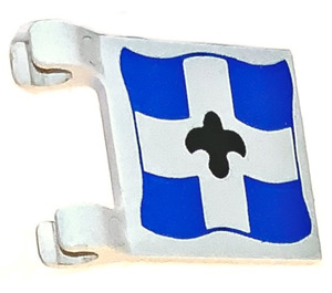 LEGO White Flag 2 x 2 with Blue Imperial Guard without Flared Edge (2335)