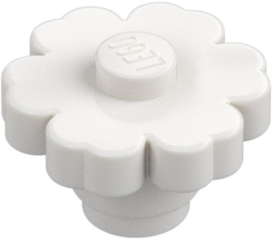 LEGO Bianco Fiore 2 x 2 con bottoncino pieno (98262)