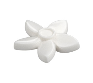 LEGO White Flower with Pointed Petals with Small Pin (18853)