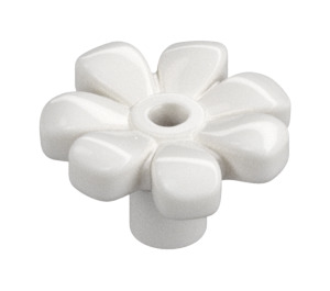 LEGO Blanco Flor con Squared Pétalos (con refuerzo) (4367)