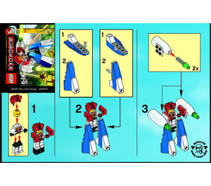 LEGO Weiß Flyer 3871 Instructions