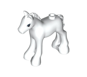 LEGO Blanc Foal avec Dark Marron Yeux (12880 / 19925)