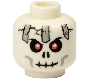 LEGO White Frakjaw Head (Recessed Solid Stud) (93902 / 94267)