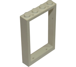 LEGO hvid Ramme 1 x 4 x 5 med solide knops