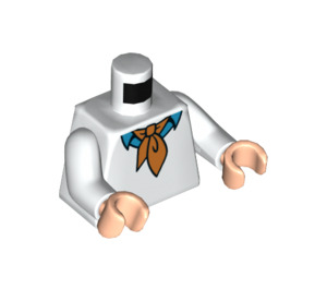 LEGO Bílá Fred Jones Minifigurka Trup (973 / 76382)