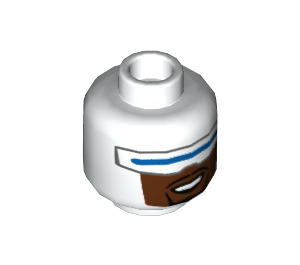 LEGO White Frozone Minifigure Head (Recessed Solid Stud) (3626 / 42579)