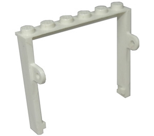 LEGO White Garage Door Frame 1 x 6 x 4