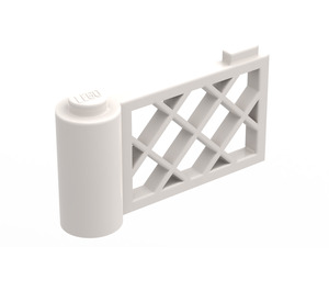 LEGO White Gate 1 x 4 x 2 (3186)