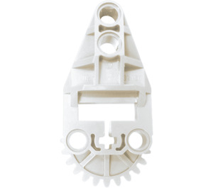 LEGO White Gear Half with Beam 2 (32166)