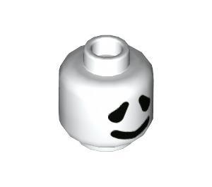 LEGO Wit Ghost Minifigure Hoofd (Verzonken Solid Stud) (3626 / 68421)