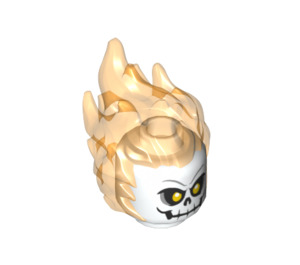 LEGO White Ghost Rider Minifigure Head (26685 / 33996)