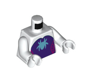 LEGO Wit Ghost Spin Minifig Torso (973 / 76382)