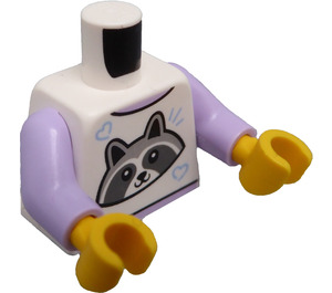 LEGO Wit Meisje Minifiguur Torso (973 / 76382)