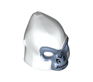 LEGO Bianco Gorilla Maschera con Sand Blu Viso e Fangs (13361 / 14049)