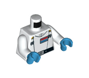 LEGO blanc Grand Admiral Thrawn Minifig Torse (973 / 76382)